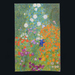Bloemtuin van Gustav Klimt Theedoek<br><div class="desc">Ga naar mijn winkel voor een interessanter design en meer kleurenkeuze. => zazzle.com/colorfulworld*</div>