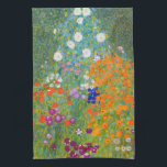 Bloemtuin van Gustav Klimt Theedoek<br><div class="desc">Ga naar mijn winkel voor een interessanter design en meer kleurenkeuze. => zazzle.com/colorfulworld*</div>