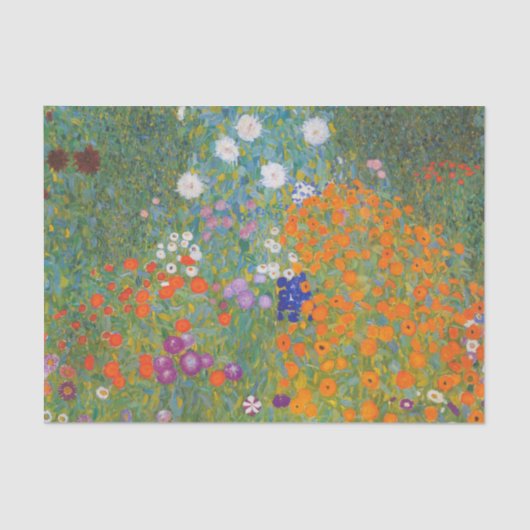 Bloemtuin van Gustav Klimt Tissuepapier (Voorkant)