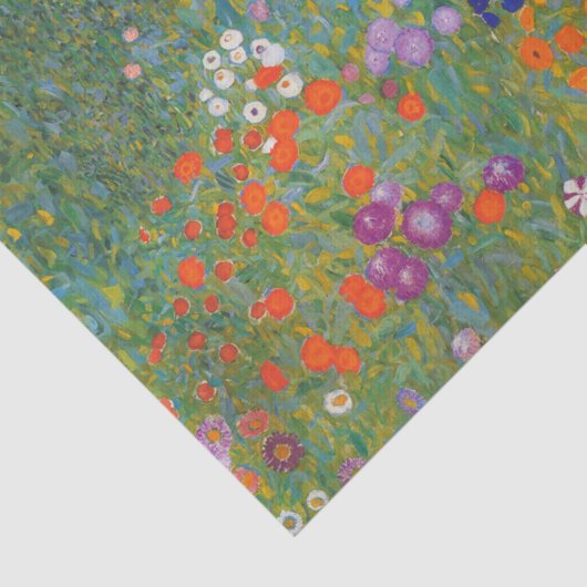 Bloemtuin van Gustav Klimt Tissuepapier (Detail)