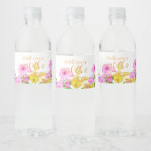 Bloemtuin Wit Waterfles Etiket (Flessen)