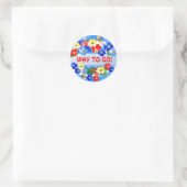 Bloemtuinbouw ~ Sticker (Tas)