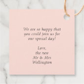 bloemtuinbruiloft bedankjes labels (Achterkant)