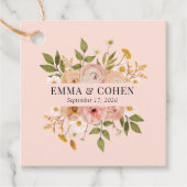 bloemtuinbruiloft bedankjes labels (Voorkant)