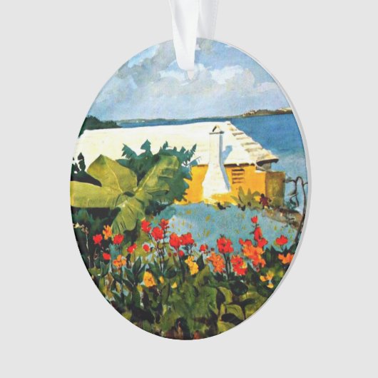 Bloemtuinen en Bungalow van Winslow Homer, Ornament (voorkant)
