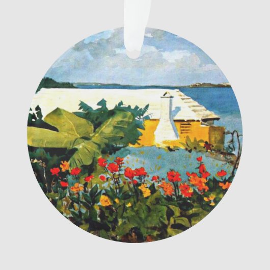 Bloemtuinen en Bungalow van Winslow Homer, Ornament (voorkant)