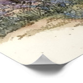 Bloemtuinen van Waterverf Poster (Hoek)