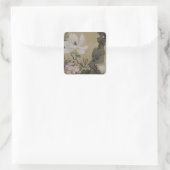Bloemtuinen Vierkante Sticker (Tas)