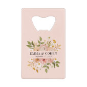  bloemtuinen voor bruiloft creditkaart flessenopener (Voorkant)