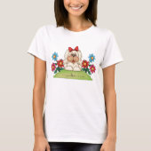 Bloemtuinhond T-shirt (Voorkant)