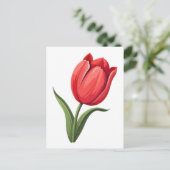 bloemtulp briefkaart (Staand voorkant)