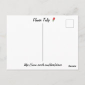 bloemtulp briefkaart (Achterkant)