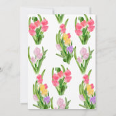 bloemtulp | VRIJGEZELLENFEEST Kaart (Achterkant)