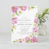 bloemtulp | VRIJGEZELLENFEEST Kaart (Staand voorkant)