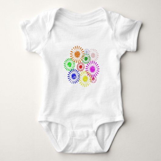 Bloemuitbarsting in distress romper (Voorkant)