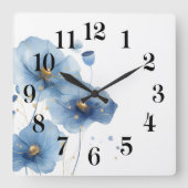 Bloemurontwekkende wandklok (Voorkant)
