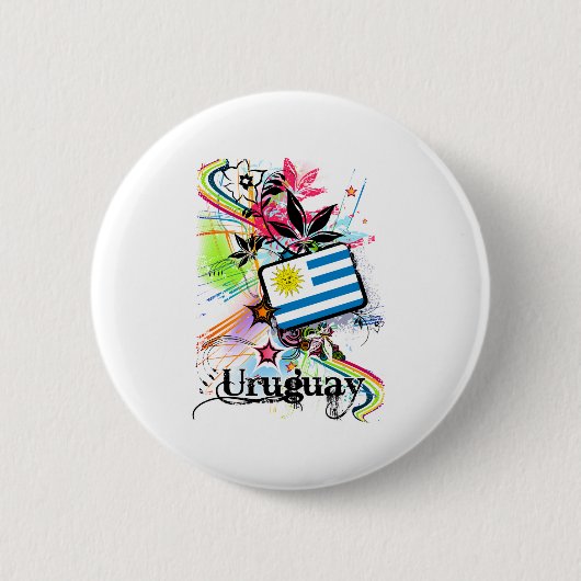 BloemUruguay Ronde Button 5,7 Cm (Voorkant)