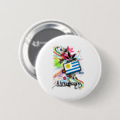 BloemUruguay Ronde Button 5,7 Cm (Voorkant /achterkant)