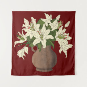 Bloemvaas Wandkleed