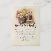 Bloemvat Baby shower Boeken behuizing Kaart (Voorkant)