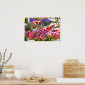 Bloemvat van de landbouwmarkt poster (Keuken)