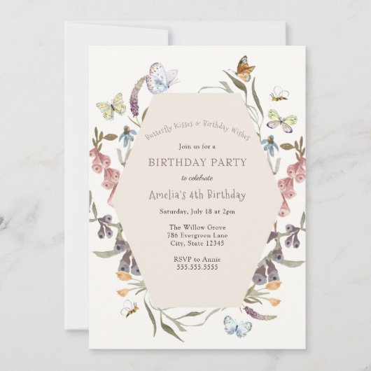 Bloemvaten Bloeddag Kaart (Voorkant)