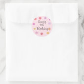 Bloemvechtdag ticker ronde sticker (Tas)