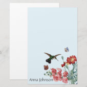 Bloemvedervlies Ventilator Briefpapier (Voorkant / Achterkant)