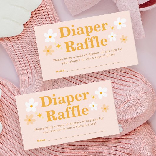 Bloemveer Baby shower Luier Raffle Informatiekaartje