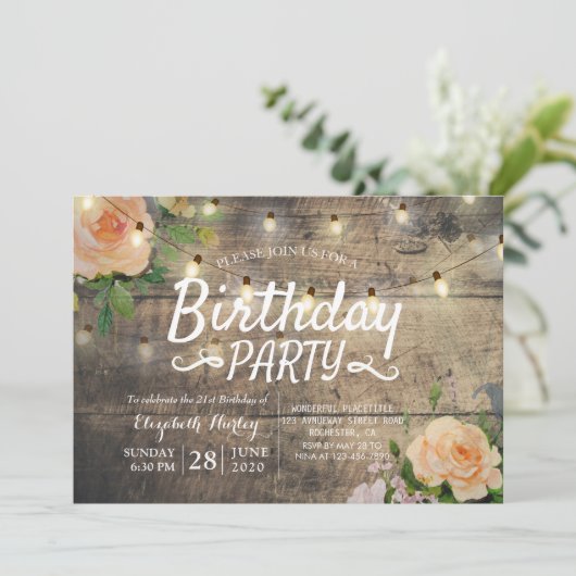 Bloemveer van de Partij van de Dagen Rustic het Ko Kaart (Staand voorkant)