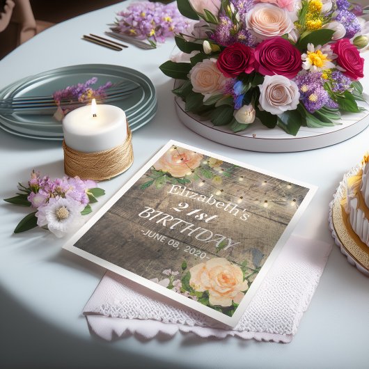 Bloemveer van de Partij van de Dagen Rustic het Ko Servet