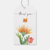 Bloemveer waterverf cadeaulabel (Achterkant)