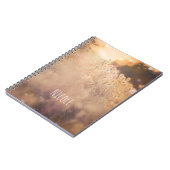 Bloemveld Landelijk Land Zonsondergang Schemering Notitieboek (Linkerzijde)