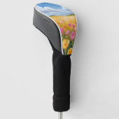 Bloemveld Landschapschilderkunst Golfheadcover (Schuin)