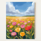 Bloemveld Landschapsschildering Aquarel Planner (Achterkant)