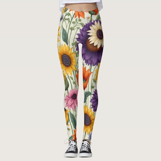 Bloemveld Leggings (Voorkant)
