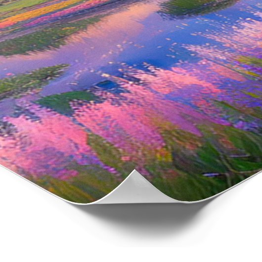 Bloemveld Oasis Poster (Hoek)