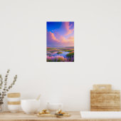 Bloemveld Oasis Poster (Keuken)