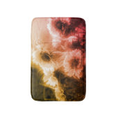 Bloemventilator zwart en wit, badmat (Voorkant Verticaal)