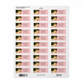 Bloemventilatoren Adresetiketten Roze hydrangea Etiket (Full Sheet)