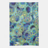 Bloemventilatoren met ventilator blauw theedoek (Verticaal)