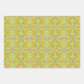 BLOEMVEREN EN GLOEIENDE BARSTEN WIKKELPAPIER INPAKPAPIER VEL (Voorkant 2)