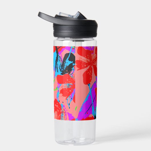 bloemverfroze waterfles (Rechts)