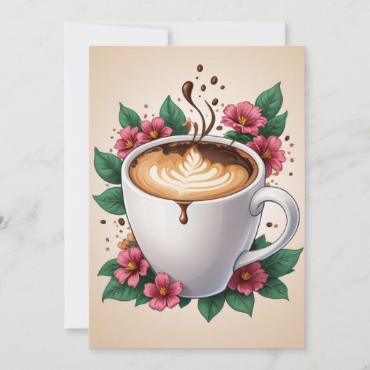 Bloemverjaardag brunch uitnodiging (Voorkant)