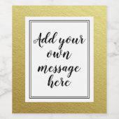  bloemverjaardag Wijnflesetiket op maat Wijn Etiket (Enkel label)