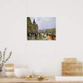 Bloemverkopers door de zegen poster (Keuken)