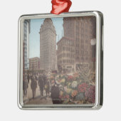 Bloemverkopers, Kearny & Market Streets Metalen Ornament (Links)