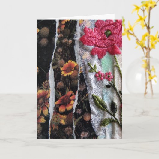 Bloemverkoudheid, geboortedag kaart (Gele Bloem)