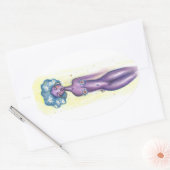 bloemvermogen ovale sticker (Envelop)