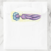 bloemvermogen ovale sticker (Tas)